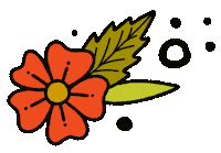 Spring Flowers Red Flower Sticker
