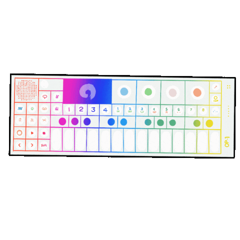 Keyboard Beats Sticker by Inner Ocean Records