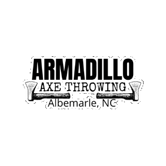 armadilloaxethrowing axe armadillo axe throwing axes Sticker