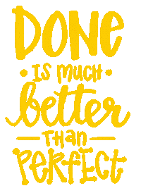 Done Is Better Than Perfect January Jumpstart Sticker