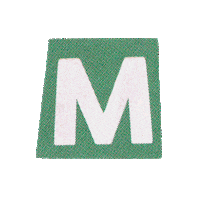 Typography M Sticker