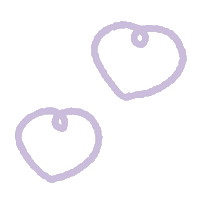 Heart ムラサキ Sticker