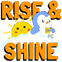 Rising Good Morning Sticker by Pudgy Penguins
