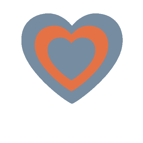 NinaMacePhotography giphyupload heart blue heart orange heart Sticker
