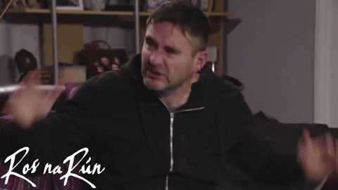 Rant Drinking GIF by Ros na Rún