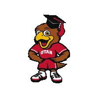 University Of Utah Swoop Sticker by U Alumni