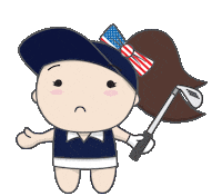 usa cry Sticker by LPGA