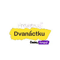 ceskofunguj czech cesko česko dvanactka Sticker