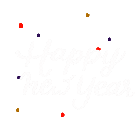 New Year Fireworks Sticker