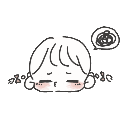 kanaemaru かわいい 可愛い もやもや チェ Sticker