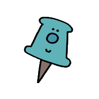 Illustration Pin Sticker