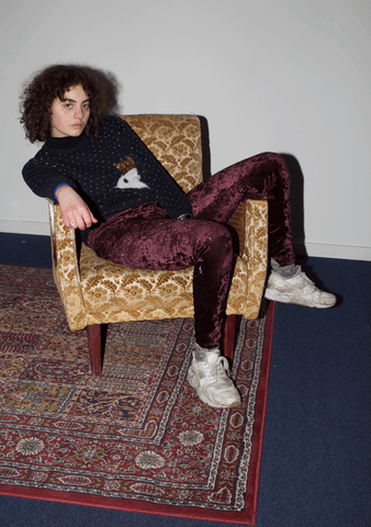 self portrait chair GIF