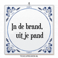 Brand Humor GIF by Tegelspreuken.nl
