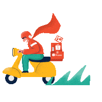 Food Delivery Sticker by Shopee Indonesia