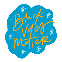Voting Black Lives Matter Sticker by INTO ACTION
