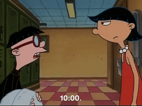 hey arnold nicksplat GIF