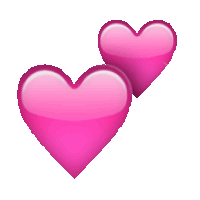 pink hearts STICKER by imoji