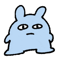 maruchan28 blue うさぎ marurun Sticker