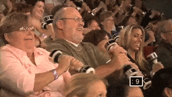 shake audience GIF