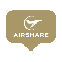 FlyAirshare logo travel like plane Sticker