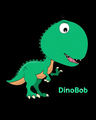 Fun Dinosaur GIF by BigHeadBob.com