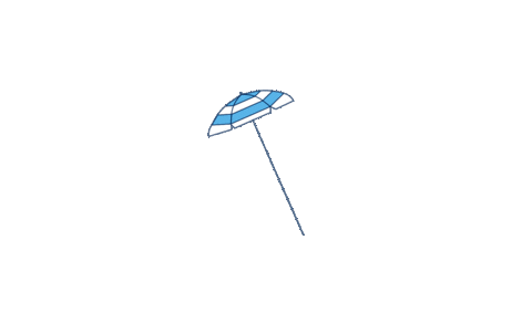 umbrella Sticker by Monmouth University