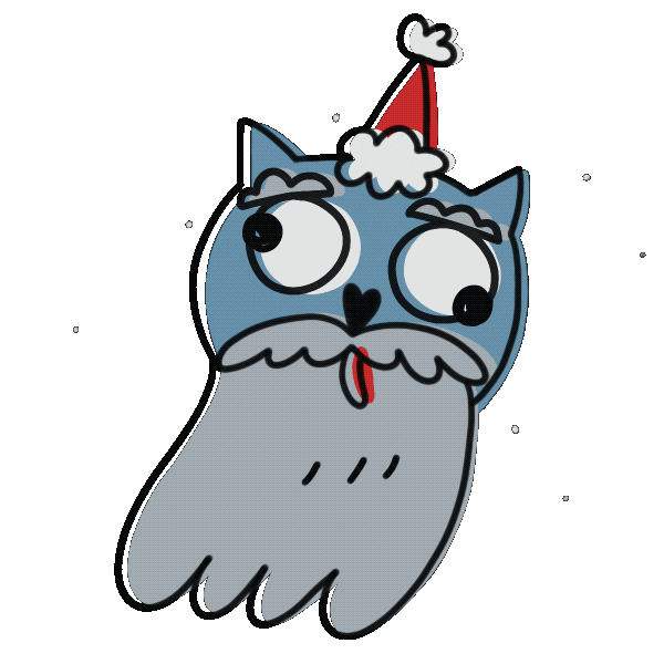 New Year Cat Sticker