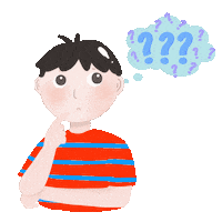wirdasnmaw kid confuse questionmark kidsillustrations Sticker