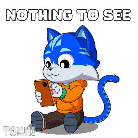 Dont Look Smile Sticker by Toshithecat