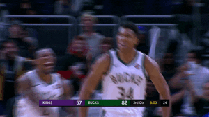 giannis antetokounmpo dunk GIF by NBA