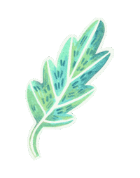 renaillustration leaf rena renaillustration Sticker