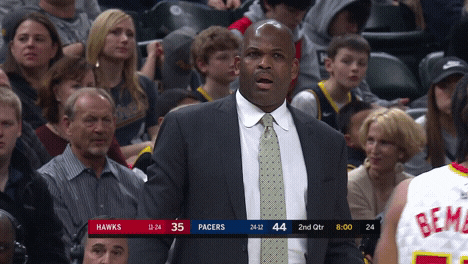 shocked nate mcmillan GIF by Indiana Pacers