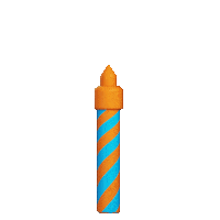 LittleBitesCa party birthday cake candles Sticker
