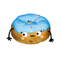 ham_lord friend donut sprinkle frosting Sticker