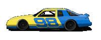Fast Car Nascar Sticker