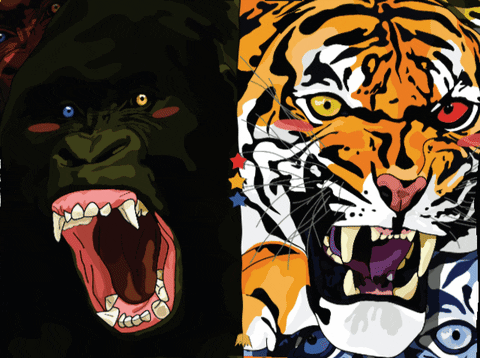 Abidoe giphyupload angry gym animal GIF