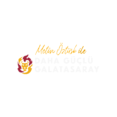 dahaguclugalatasaray giphygifmaker metin öztürk daha güçlü galatasaray Sticker