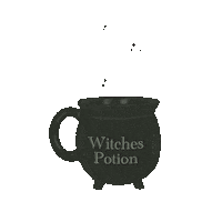 HeksLunadea witchcraft potion cauldron lunadea Sticker