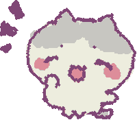 cutehamsy chiikawa hachiware cutehamsy cute hamsy Sticker