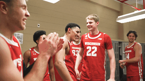 Celebrate College Basketball GIF by Wisconsin Badgers