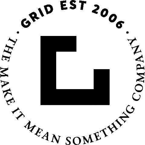 gridworldwide giphyupload grid the disruption company make it mean something Sticker