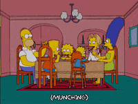homer simpson eating GIF