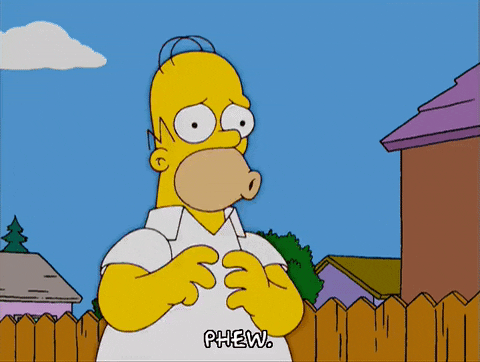 homer simpson relief GIF