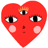 Heart Love Sticker by Marieta Defelice