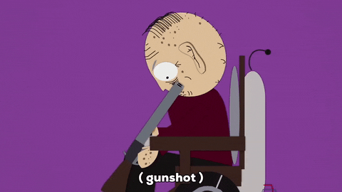 gun grandpa marvin marsh GIF by South Park 