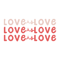 Love Is Love Pride Sticker by Mauby Official
