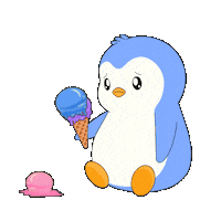 Sad Ice Cream Sticker by Pudgy Penguins