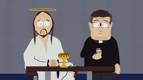 jesus table GIF by South Park 