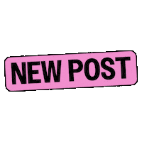 Pink New Post Sticker