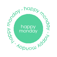 designarafr happy monday happy monday lundi Sticker